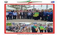 خدام حرم مطهر رضوی، میهمان کارگران پر تلاش نیروگاه گازی استان